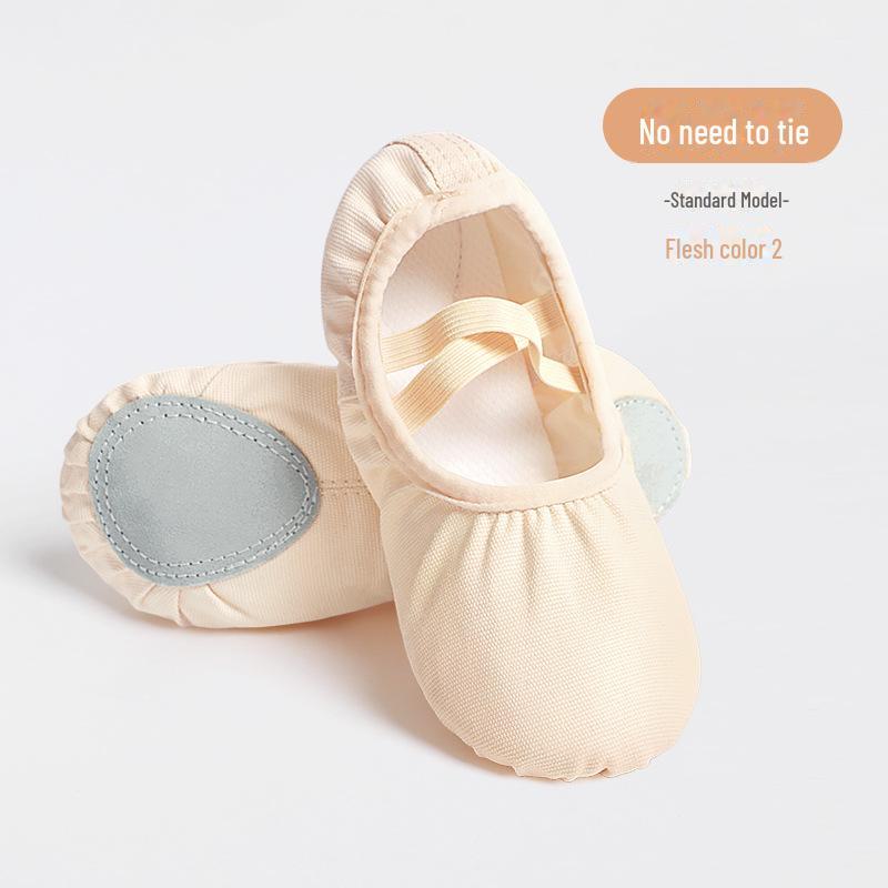 Shoes Arena Balletschoenen voor peuters, dansschoenen voor kinderen, yogaschoenen van canvas met kattenklauwen, dansschoenen met zachte zool en vetersluiting. Size 27