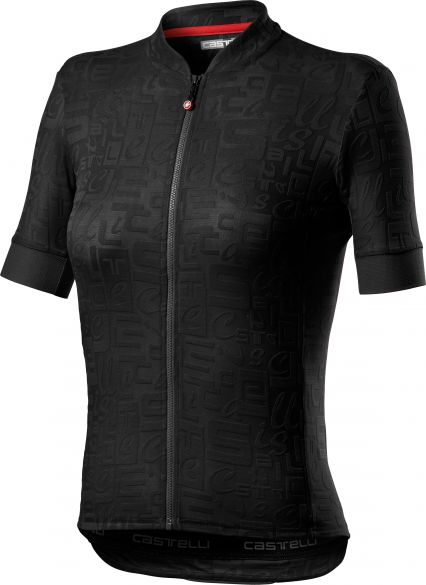 Castelli Promessa Jaquard SS fietsshirt zwart dames