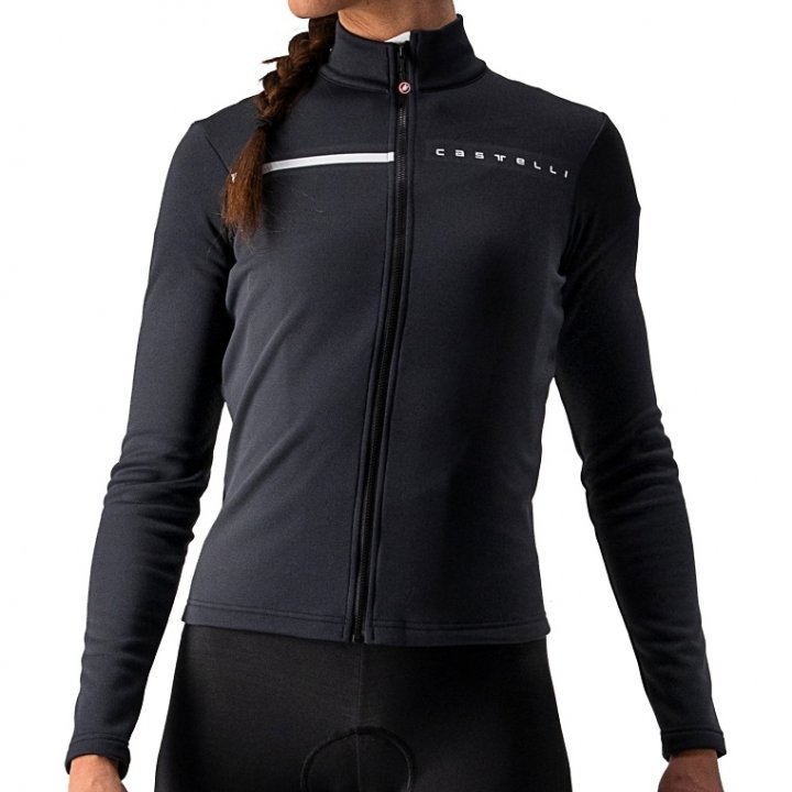 Castelli Sinergia 2 fietsshirt lange mouw zwart dames