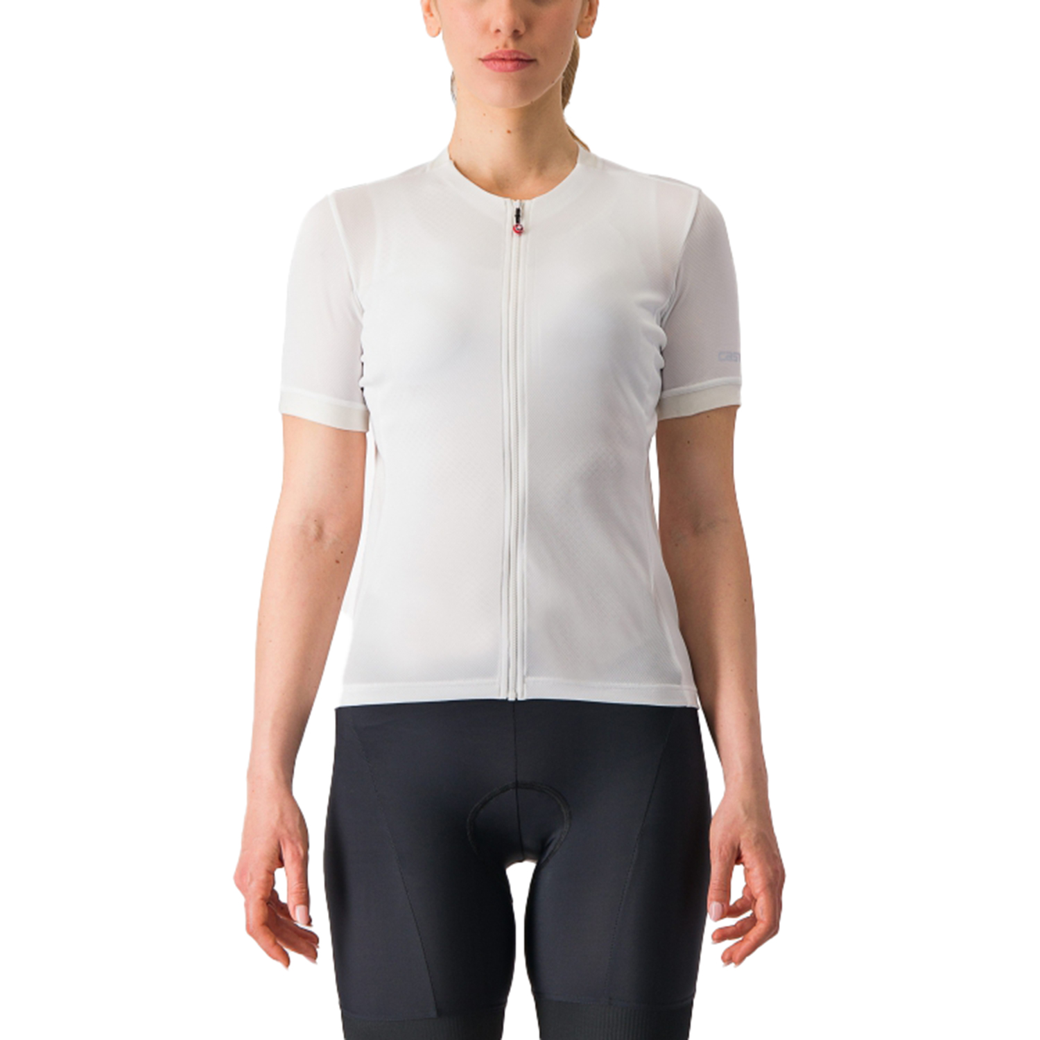 Castelli Libera korte mouw fietsshirt wit dames