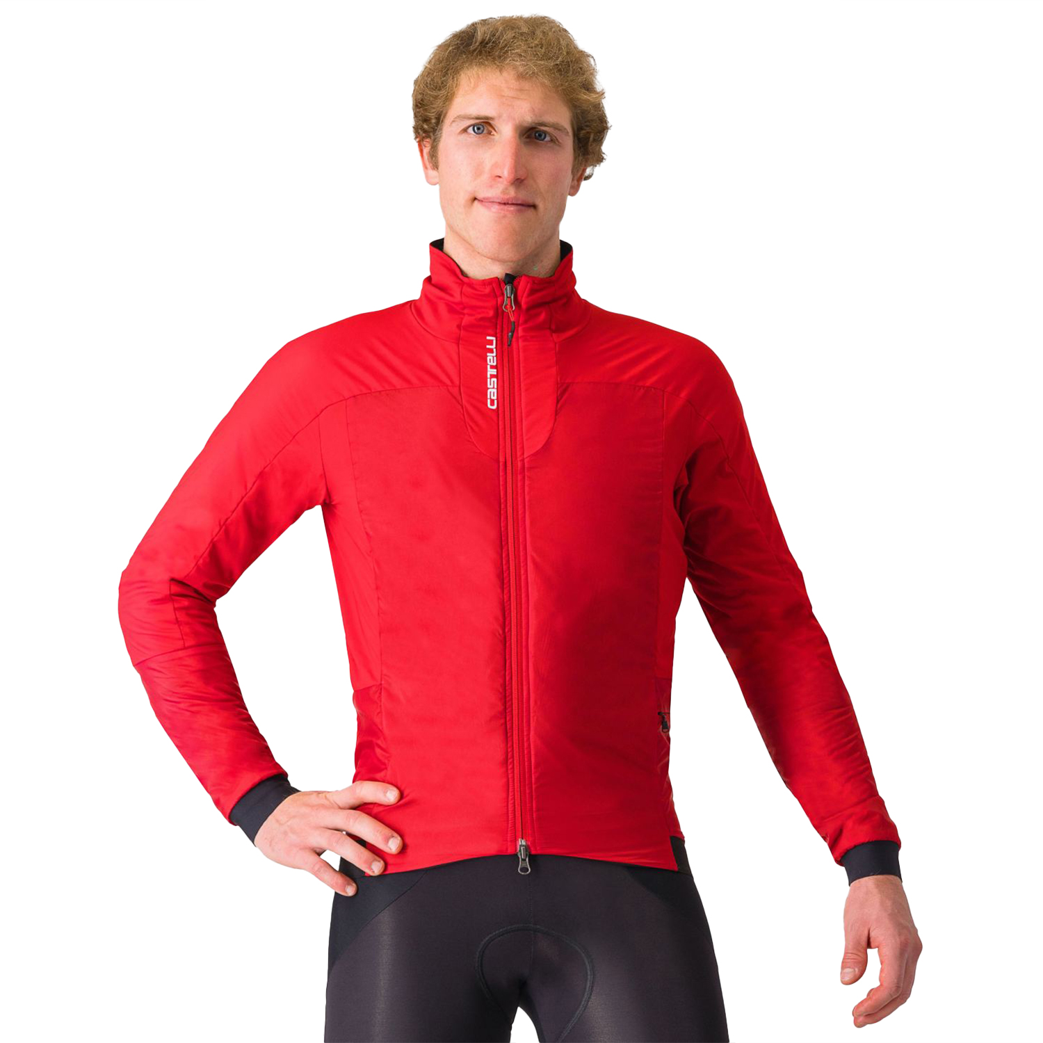 Castelli Fly Thermal lange mouw fietsjack rich red heren