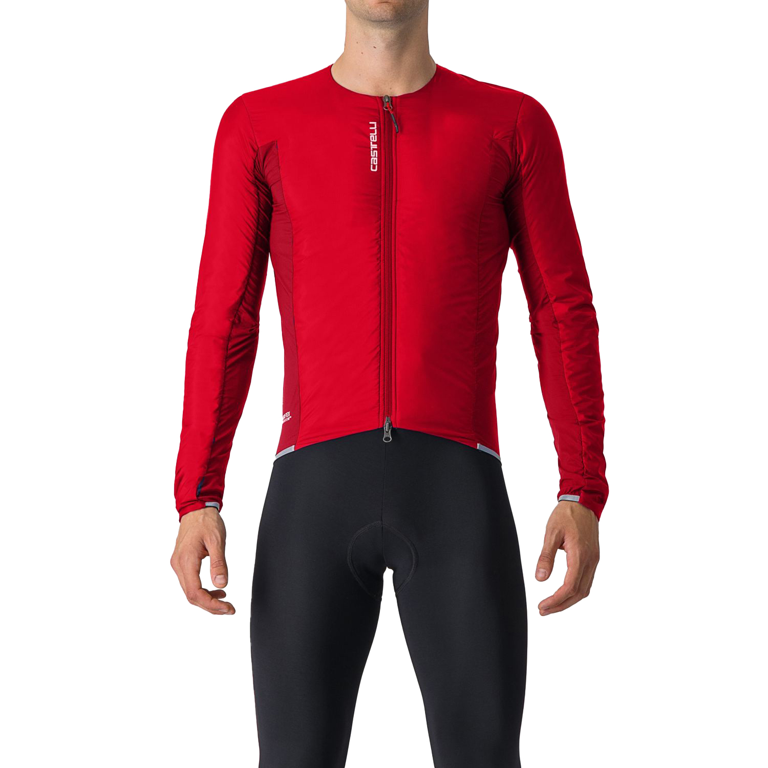 Castelli Fly Jack-Sey lange mouw fietsjack rich red heren