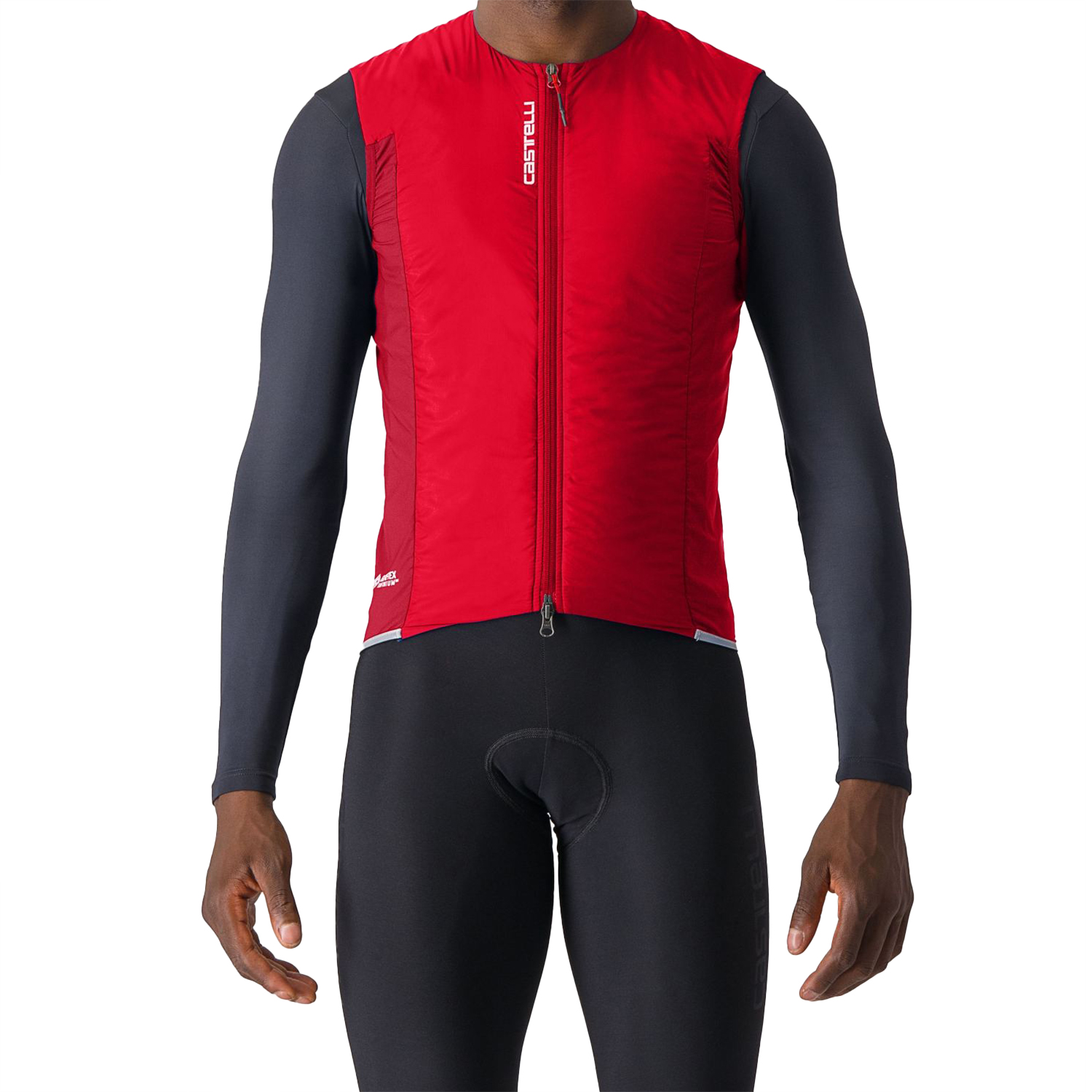 Castelli Fly Vest mouwloos fietsjack rich red heren