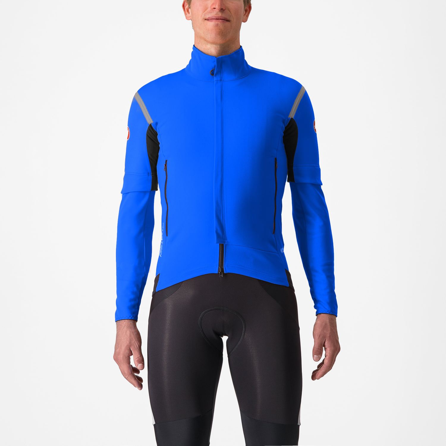 Castelli Perfetto RoS 2 Convertible jacket azzurro italia/silver reflex heren