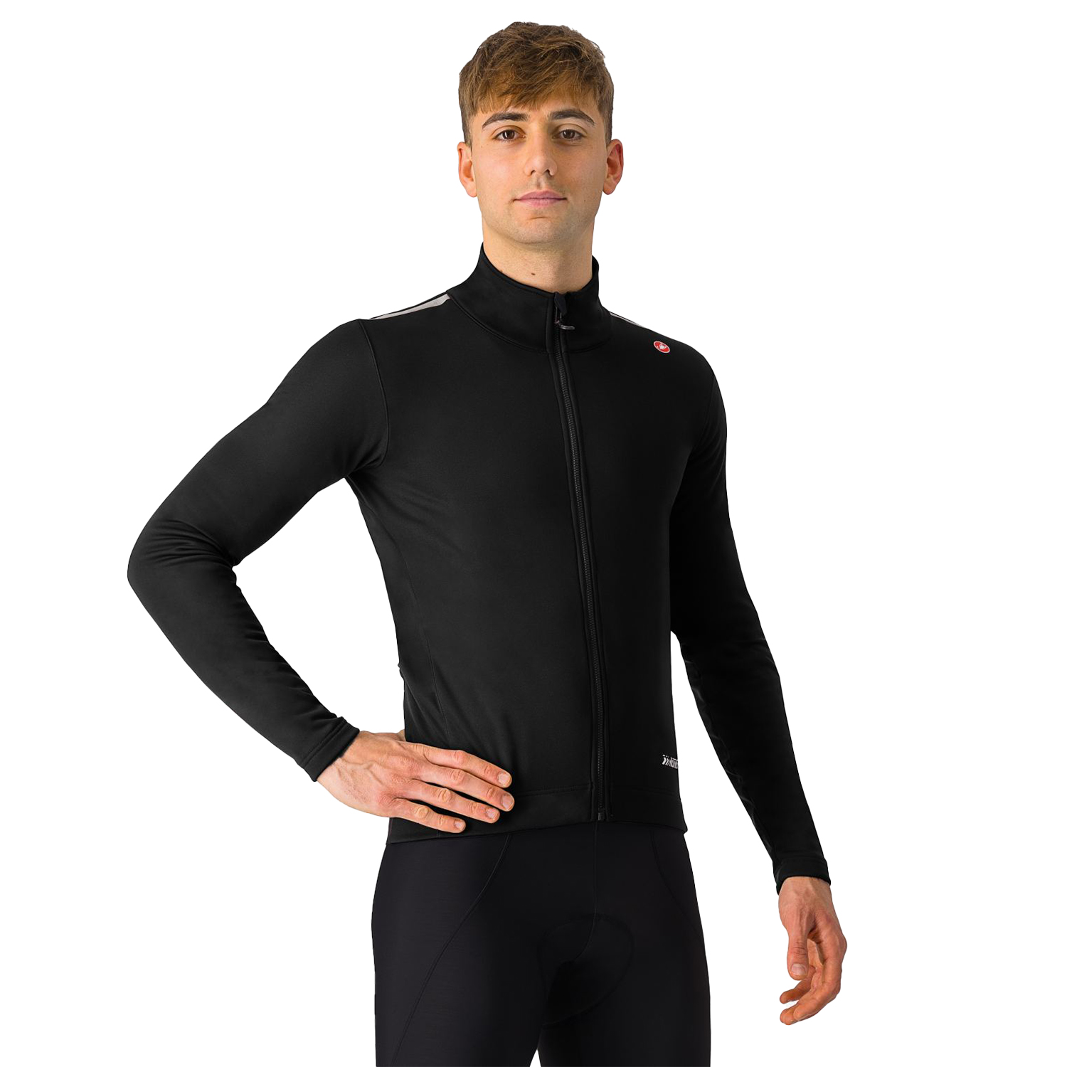 Castelli Espresso air jacket lange mouw light black heren