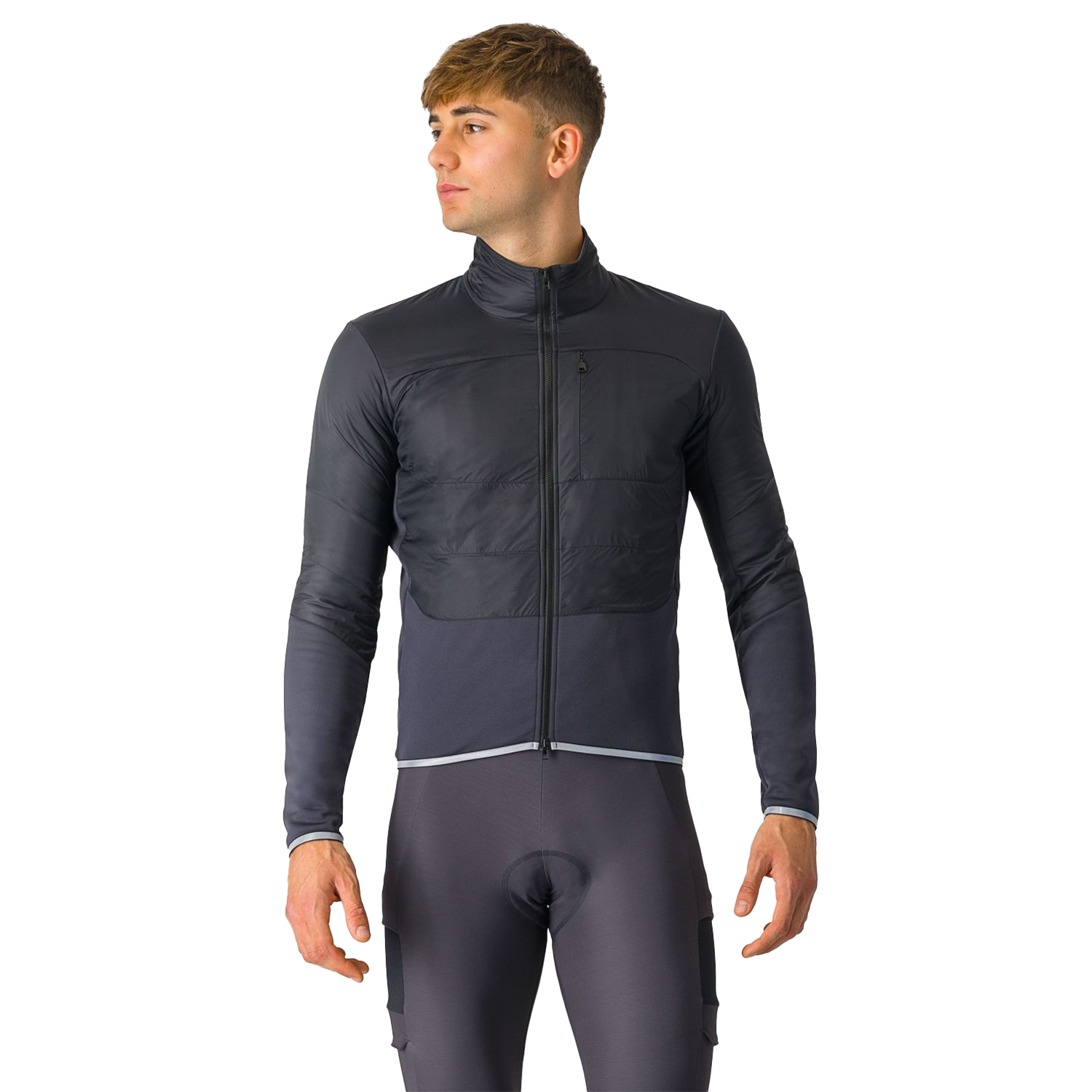 Castelli Unlimited jacket light black/dark gray heren