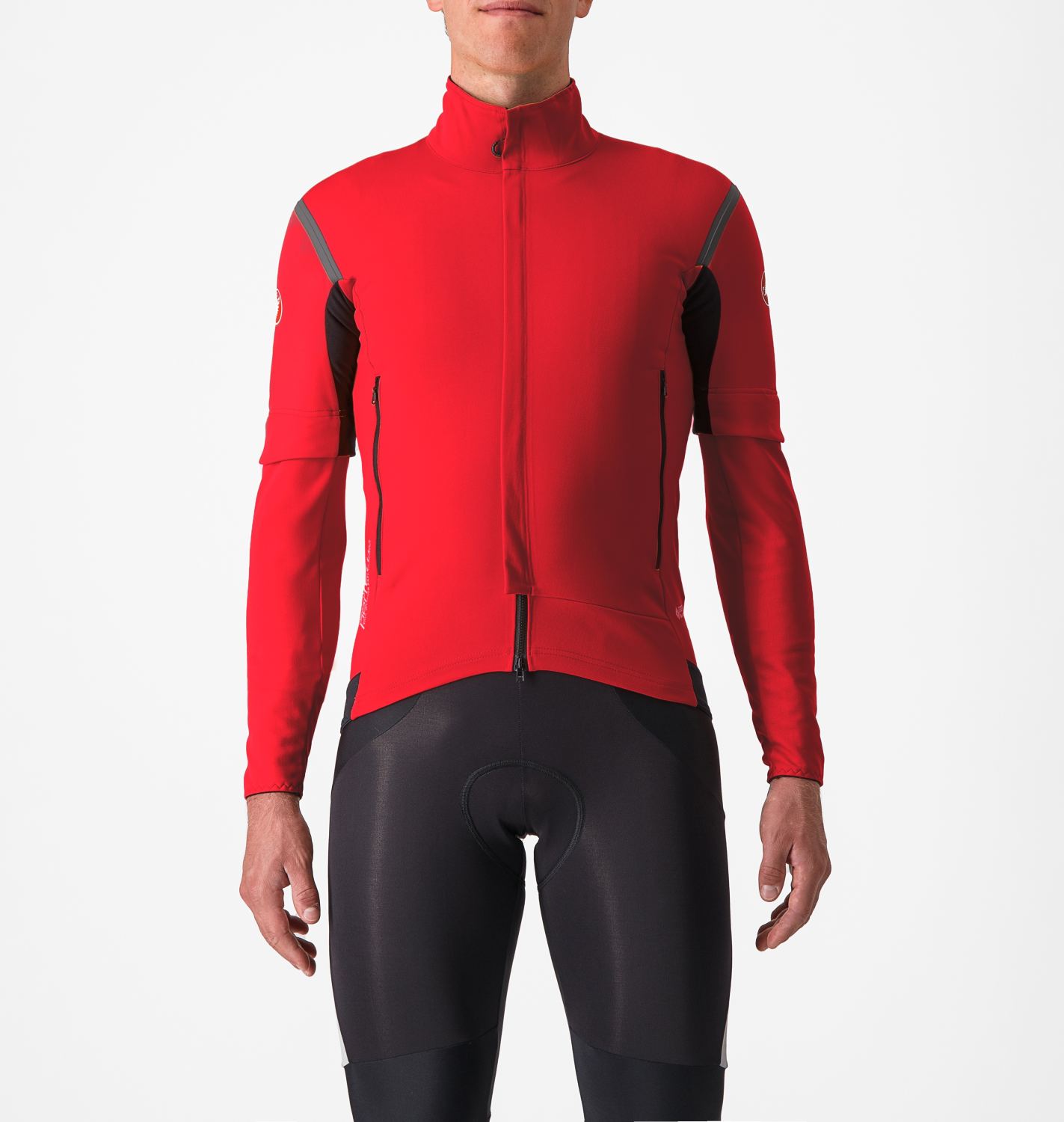 Castelli Perfetto RoS 2 Convertible jacket rich red/black reflex heren