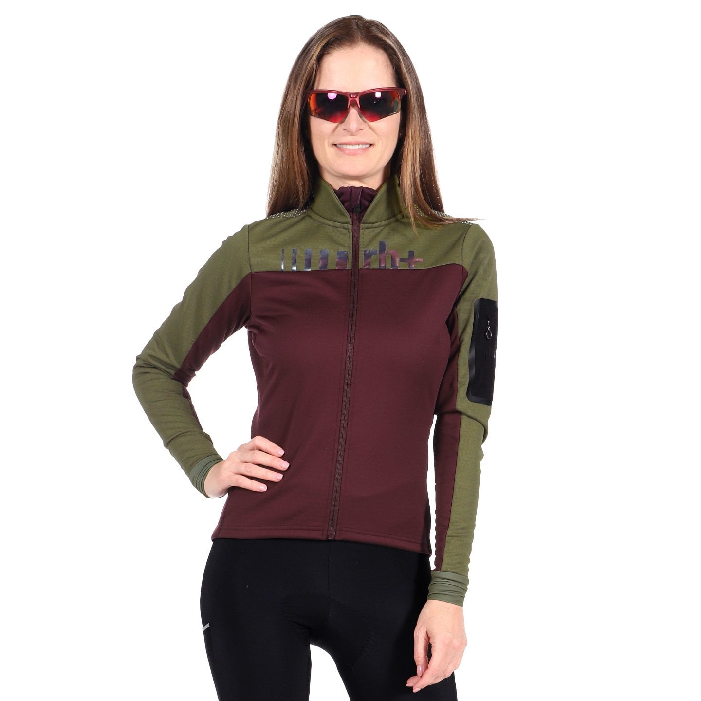 Rh+ Dameswinterjack Logo dames thermofietsjack