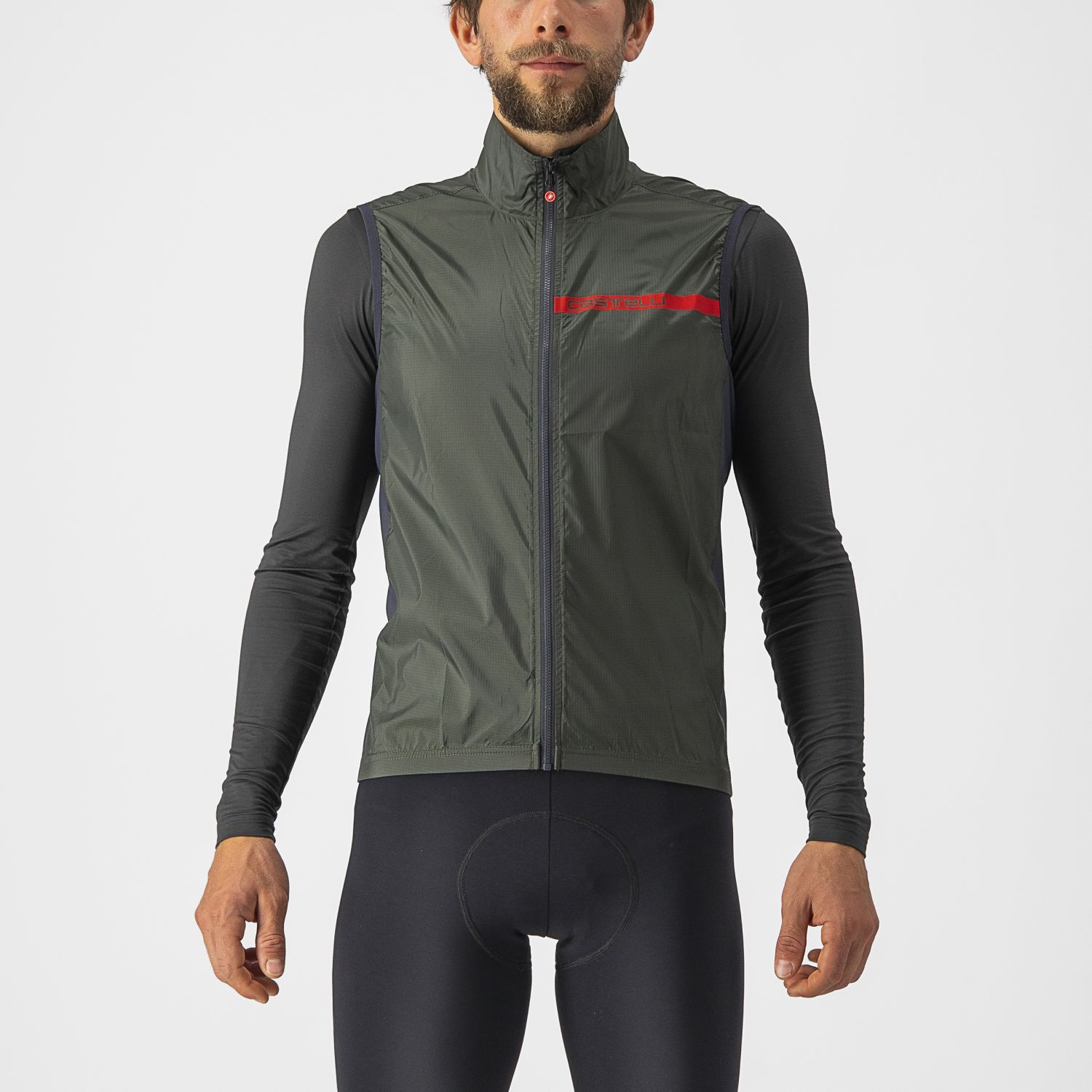 Castelli Squadra stretch mouwloos vest groen heren