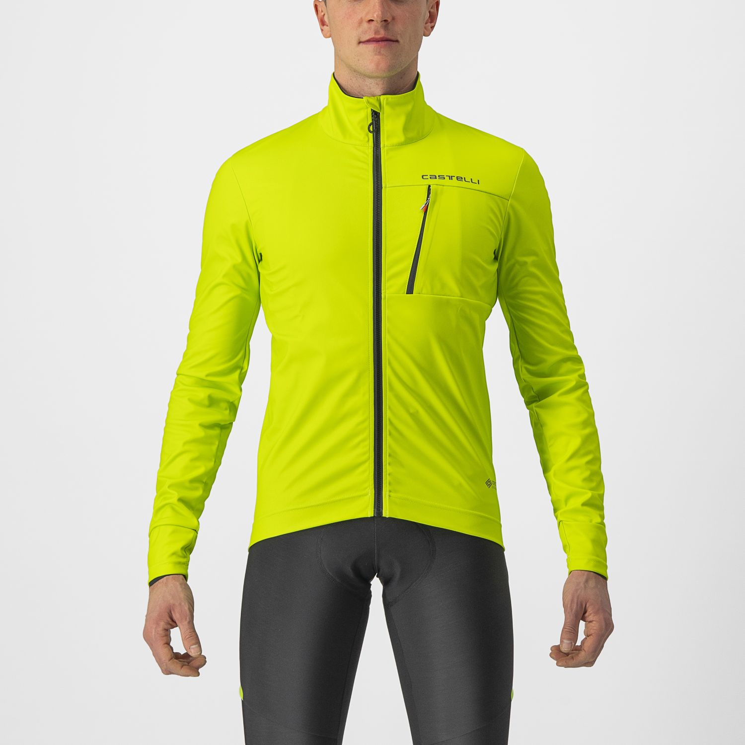 Castelli GO fietsjack groen/geel heren