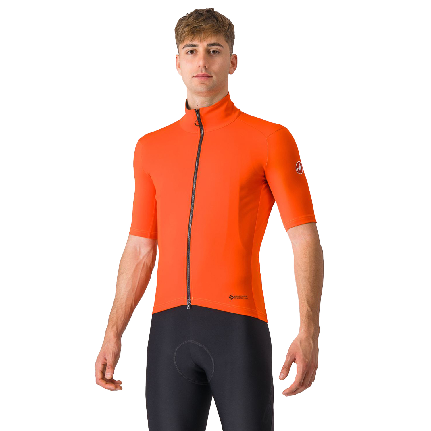 Castelli Perfetto RoS 2 Wind korte mouw fietsshirt brilliant orange heren
