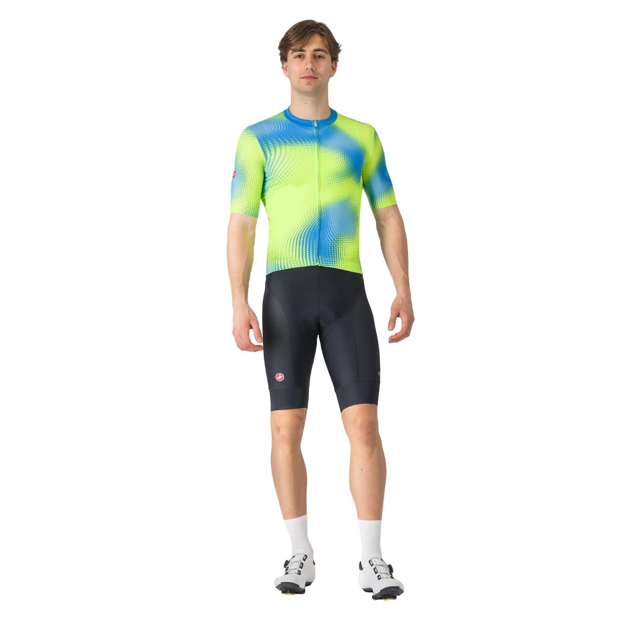 Castelli vortice jersey fietsshirt korte mouw groen heren