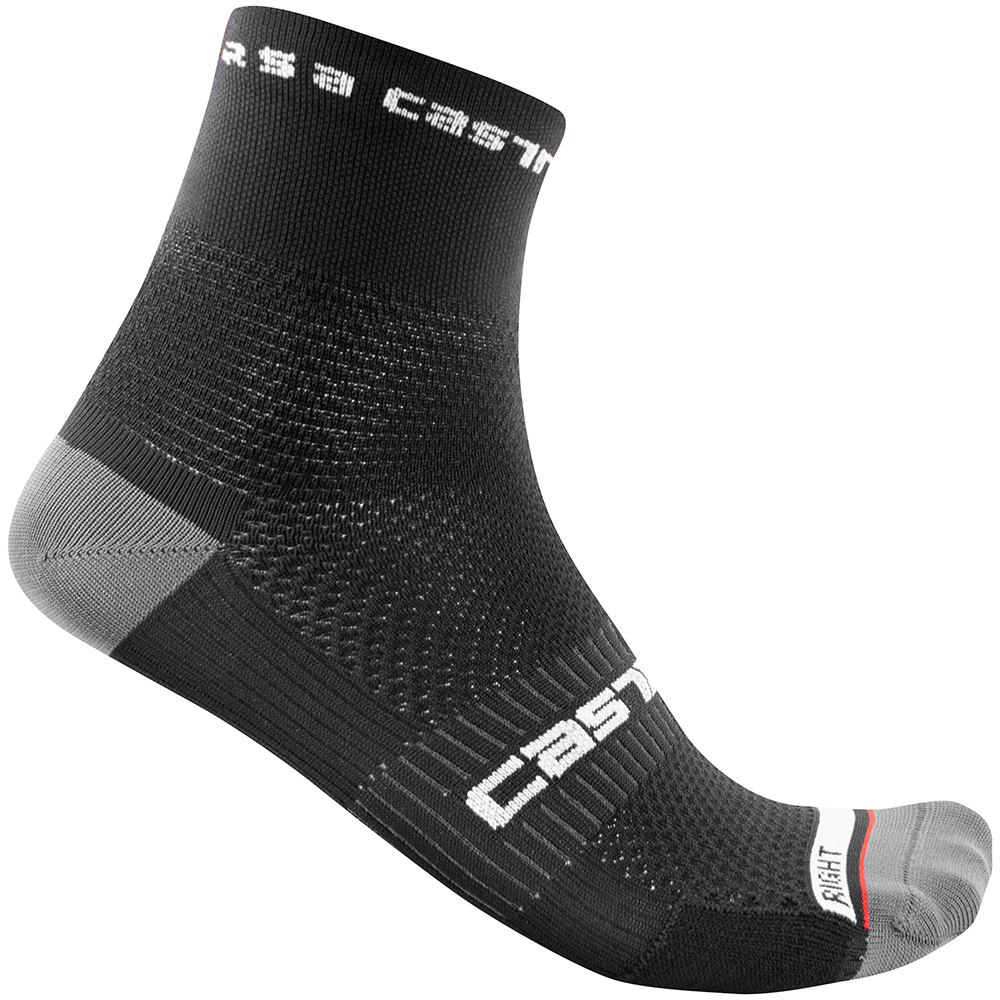 Castelli Rosso corsa 9 fietssokken zwart heren