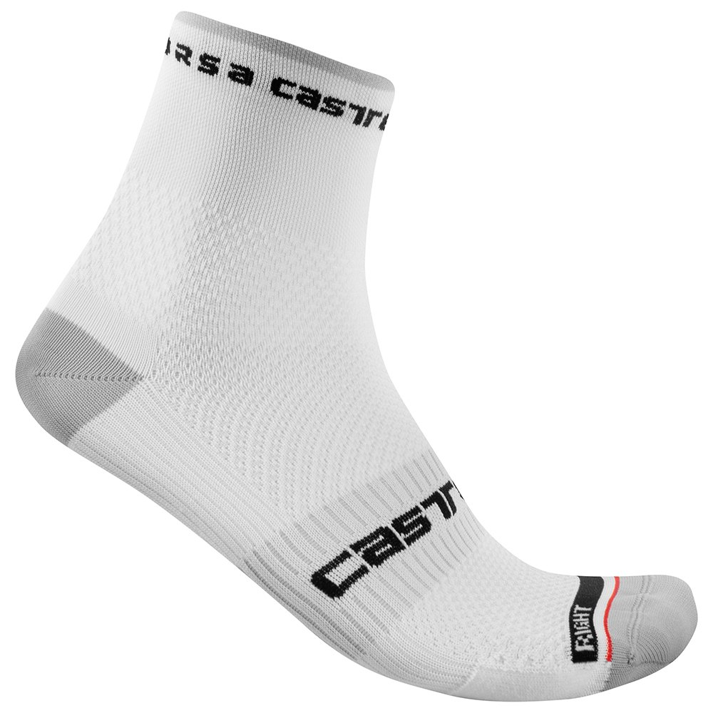 Castelli Rosso corsa 9 fietssokken wit heren