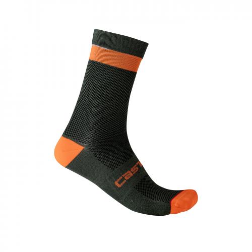 Castelli Alpha 18 fietsokken groen heren