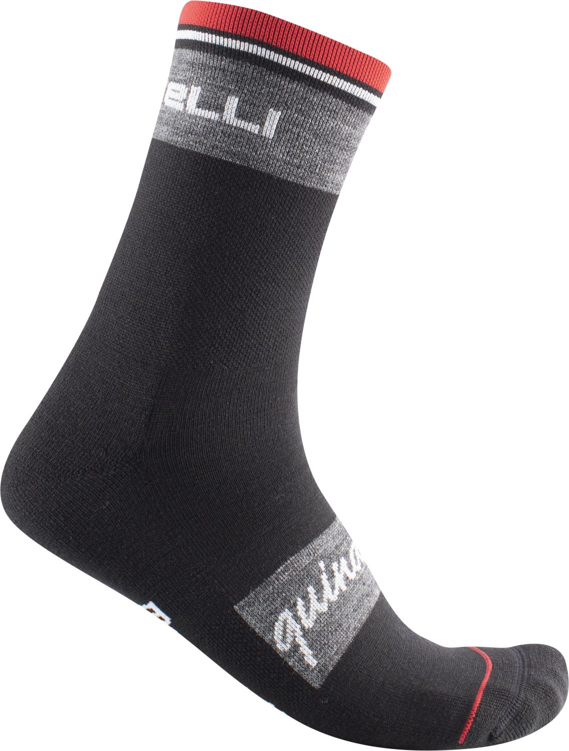 Castelli Quindici Soft Merino fietsokken zwart heren
