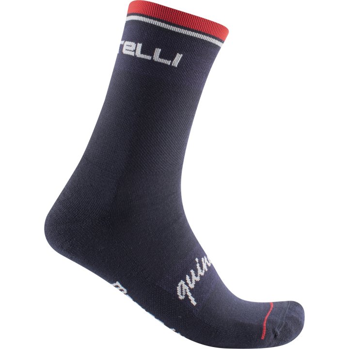 Castelli Quindici Soft Merino fietsokken blauw heren