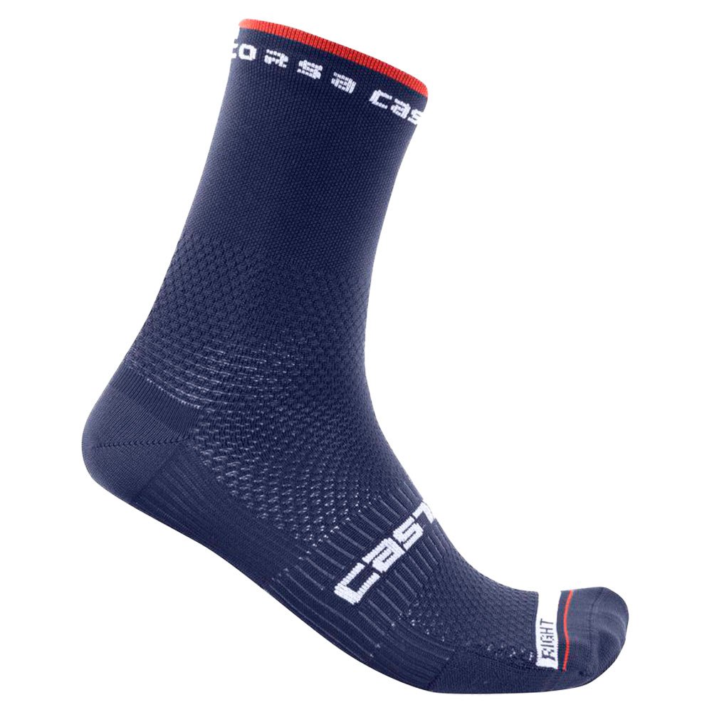 Castelli Rosso corsa 15 fietssokken belgisch blauw heren