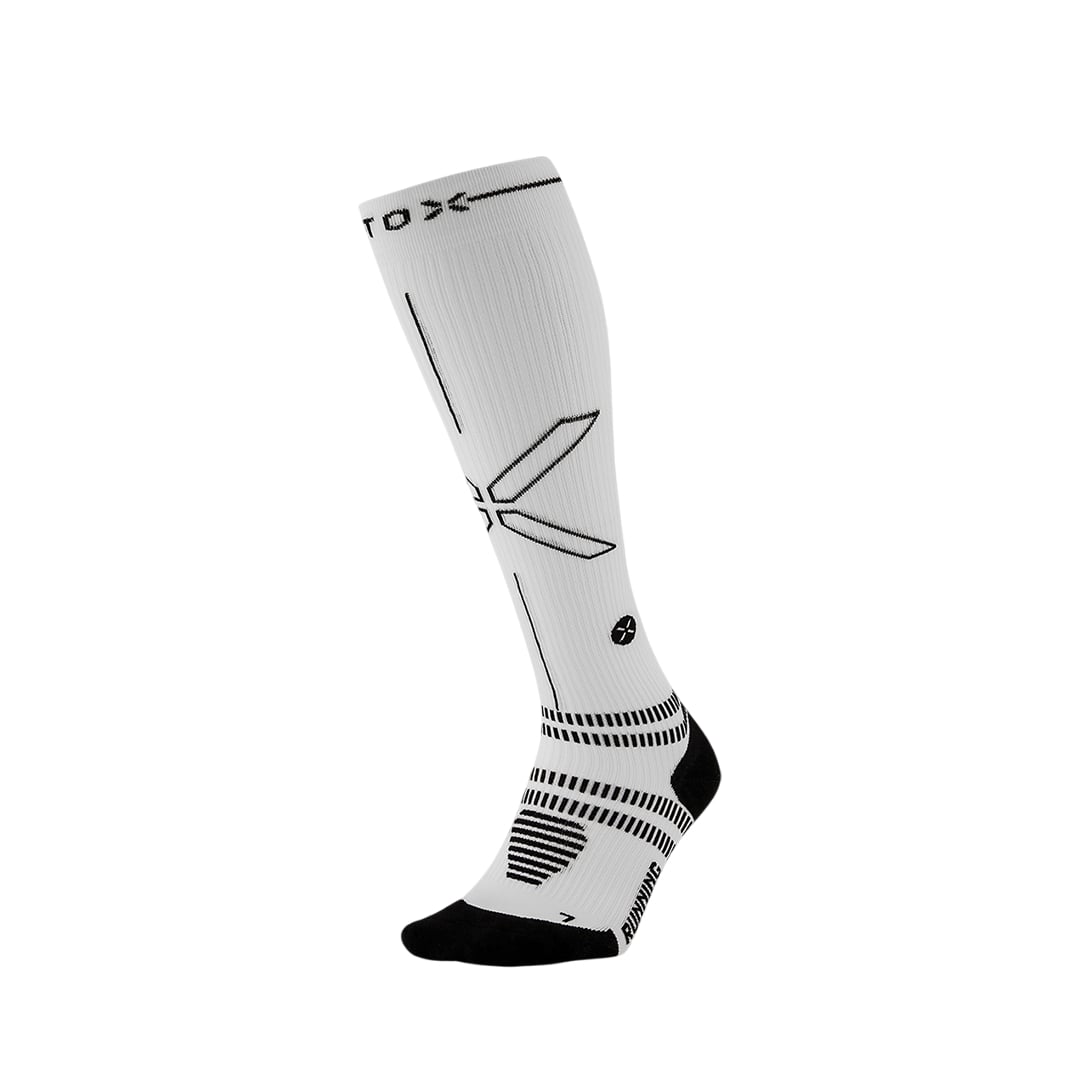 Stox Running Socks wit/zwart heren