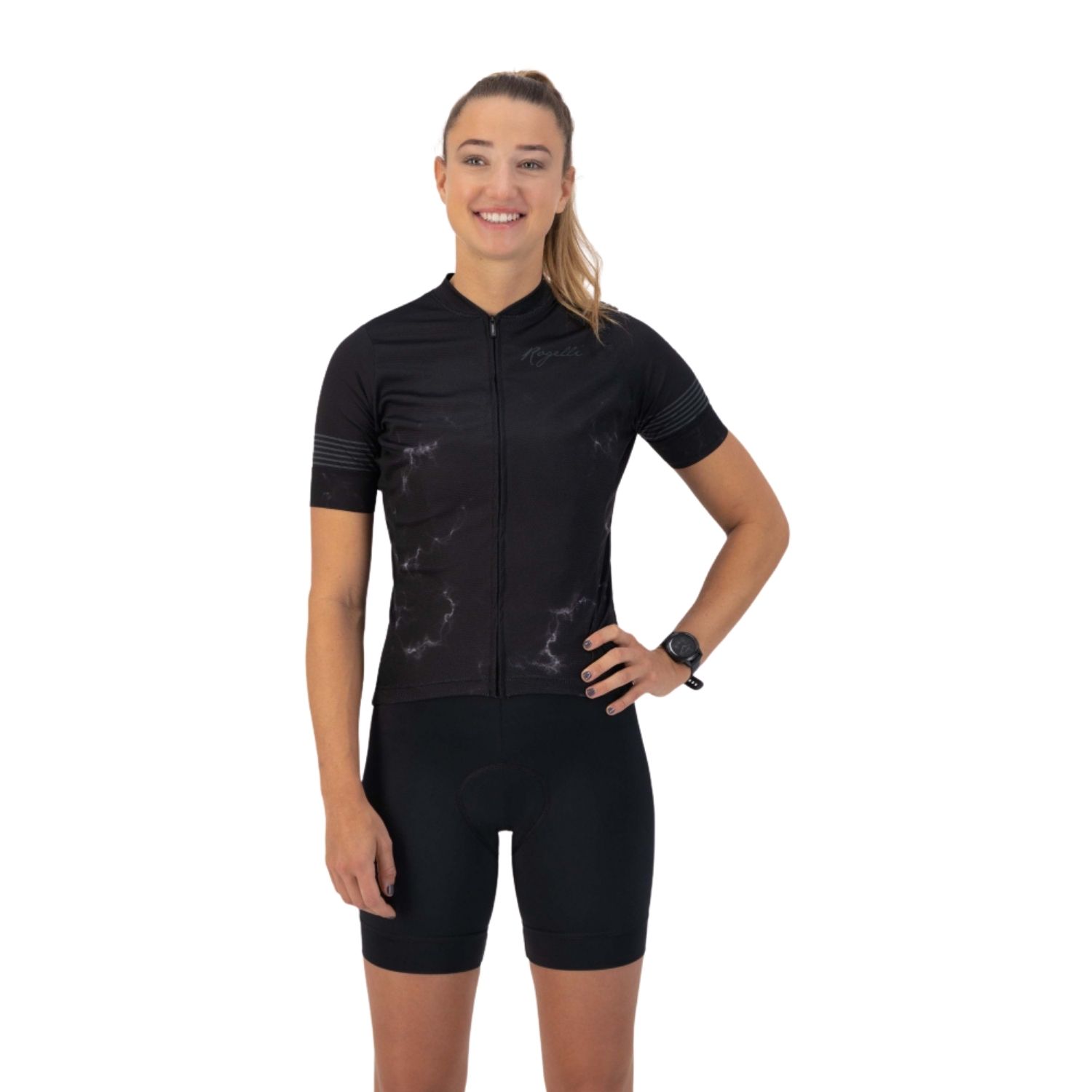 Rogelli Marble Korte Mouw Fietsshirt Dames XS/34