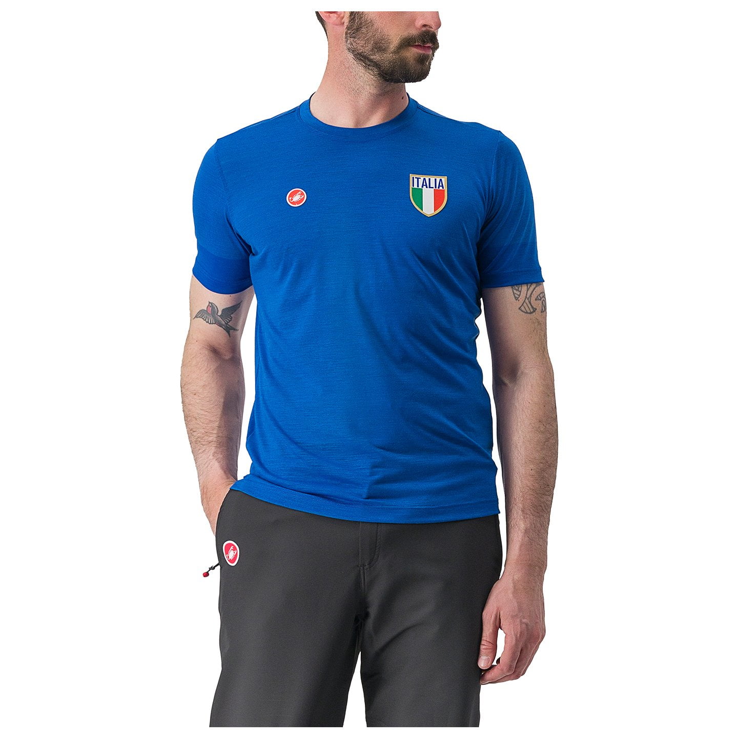 Castelli T-Shirt Italia Merino t-shirt, voor heren
