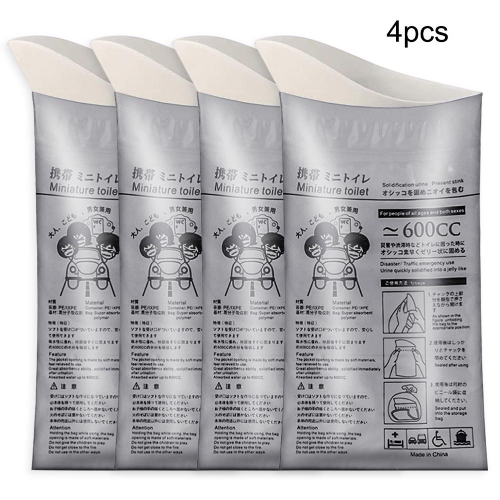 XYNN 100-8PC Outdoor Emergency Urine Bags 600ml Disposable Travel Mobile Toilet Portable Urinal Bag for Female Baby Male Vomiting Bag
