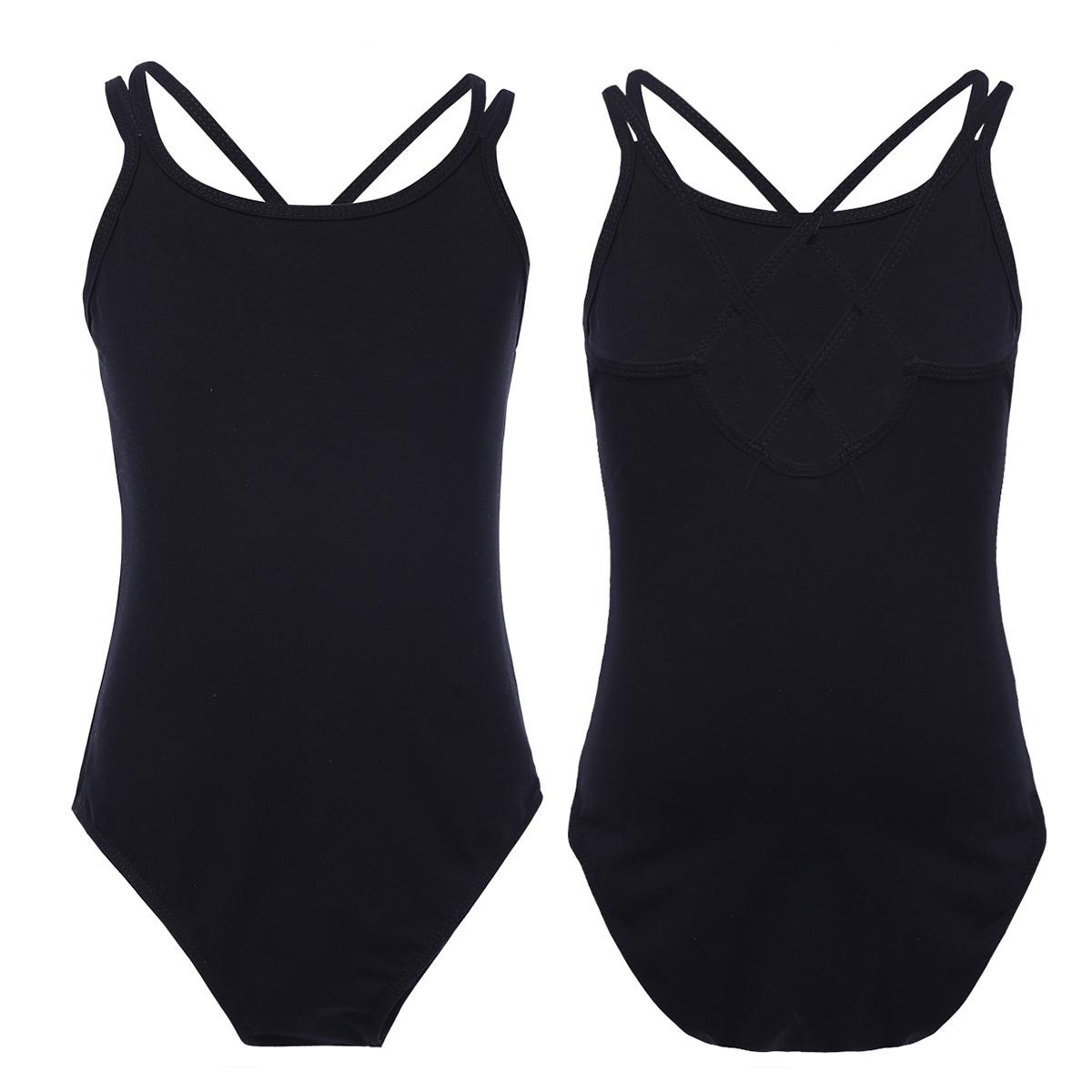 Sxiwei Kinderen Meisjes Spaghetti Band Crisscross Rug Ballet Dans Leotard Gymnastiek Leotards 12-14 Years