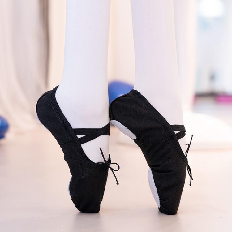 Leayond Meisjes balletschoenen canvas dansschoenen dansen gymnastiek yogaschoenen 38