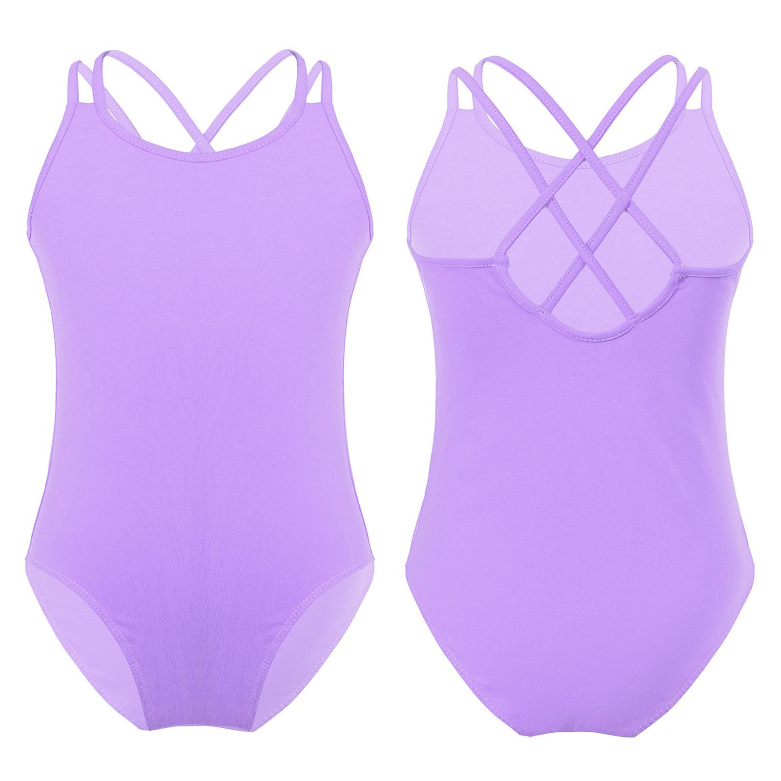 Daenrui Gymnastiek maillots voor kinderen meisjes spaghetti bandje ballet dans turnpakje prestatie kostuums
