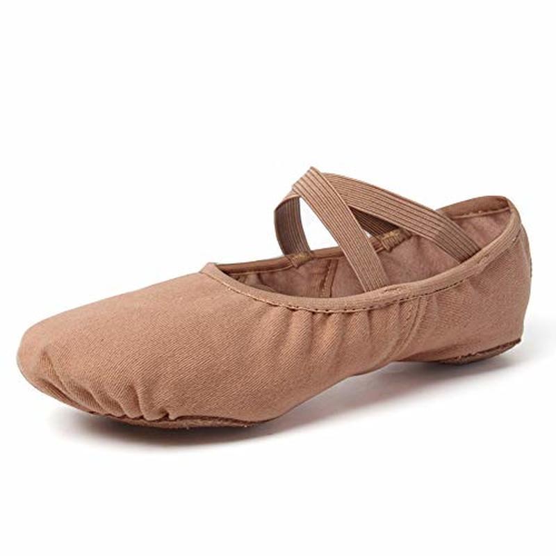 HZYshowing Dance Dames Meisjes Balletschoenen Stretch Canvas Ballet Split Sole Dans Yoga Schoenen 30