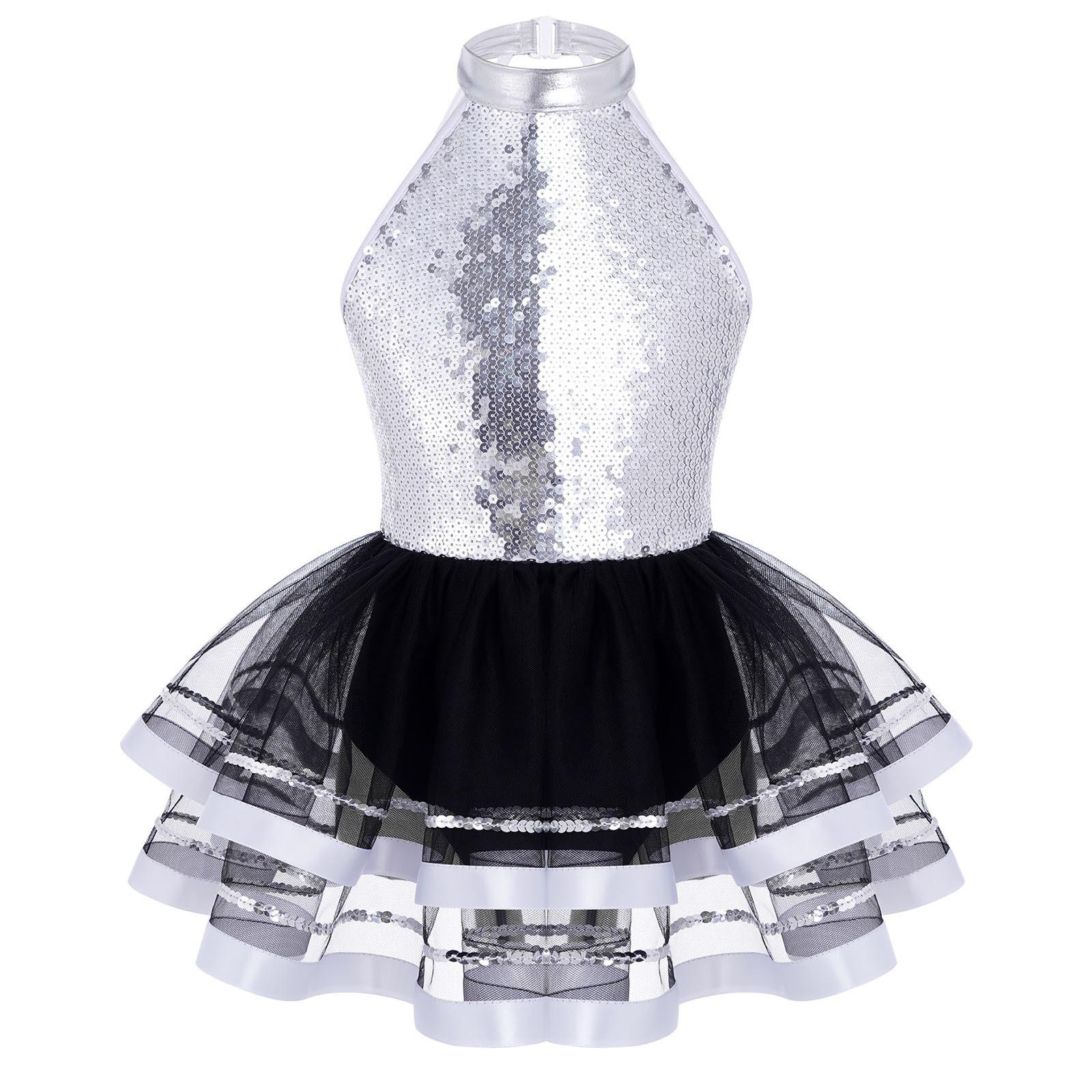 Aislor Meisjes Kinderen Ballet Tutu Jurk Moderne Jazz Dans Outfit Podium Prestatie Kostuum Danskleding 3-4 Years