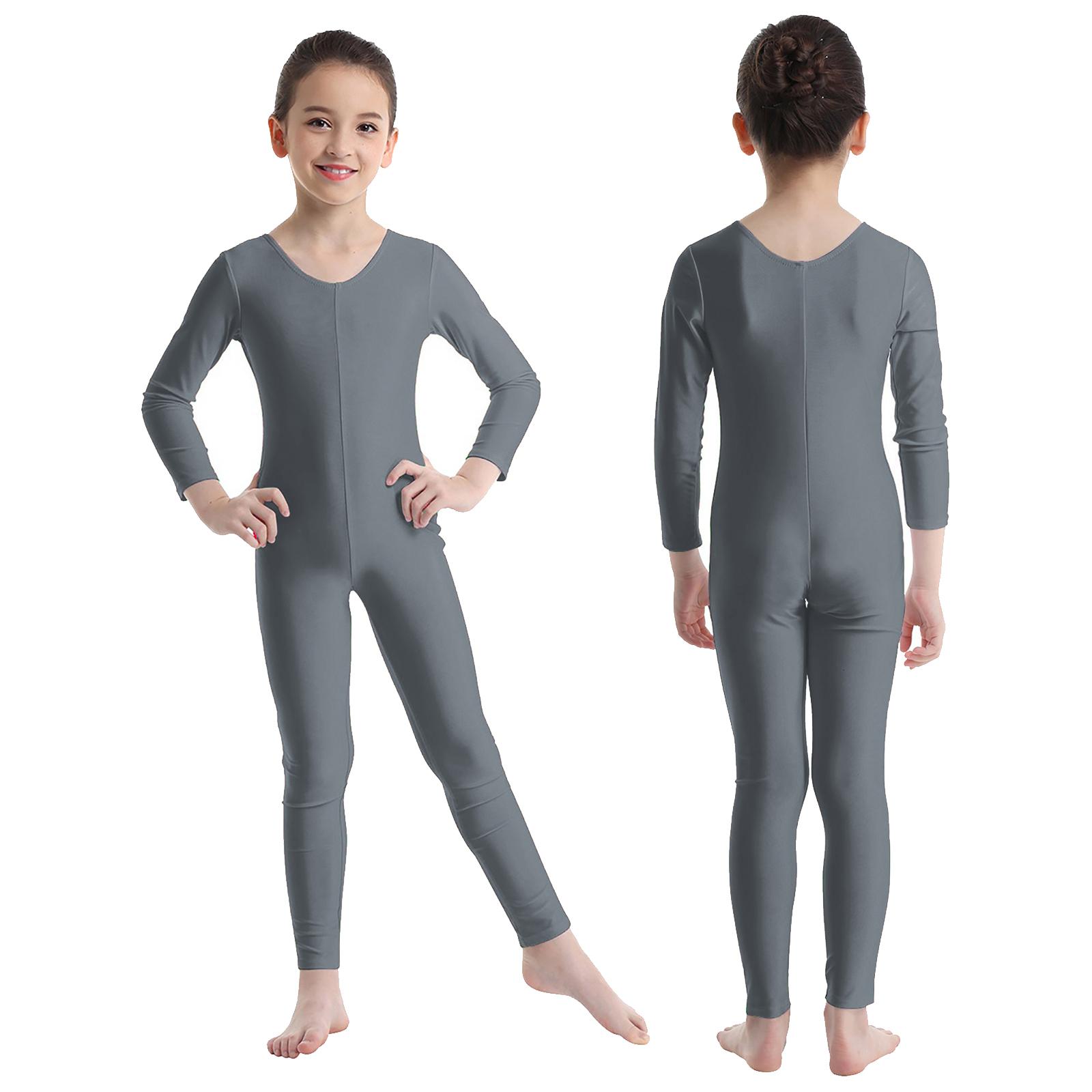 Sywiyi Kinderen Meisjes Lange Mouwen Ballet Dans Gymnastiek Leotard Jumpsuit Unitard Danskleding 13-14 Years