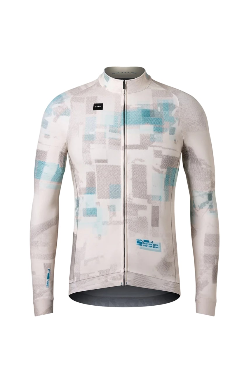 Gobik Hyder Hazelnut fietsshirt lange mouw heren
