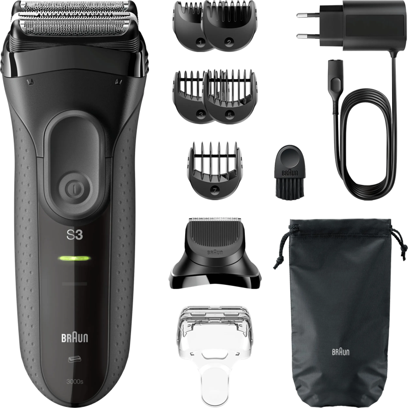 Braun Series 3+ 3000BT Grijs