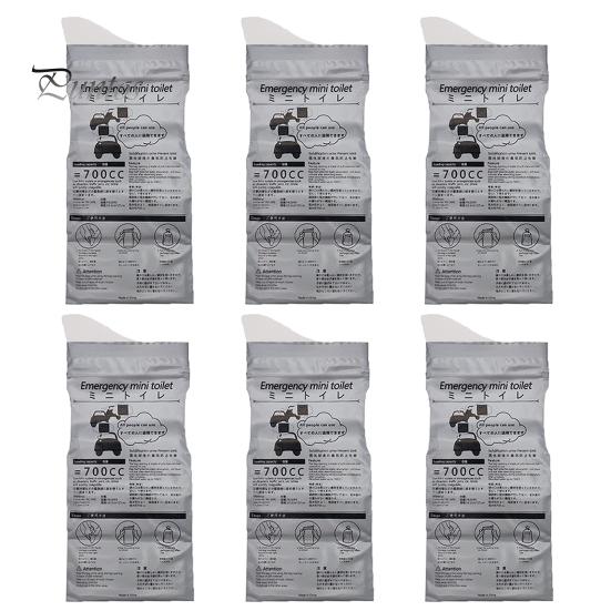 Clean Products 1/6/12/20 Stuks 700 ml Wegwerp Urine Zakken Lekvrij Reizen Pee Zakken Unisex Verkeersopstopping Emergency Urinoir Zakken 6pcs