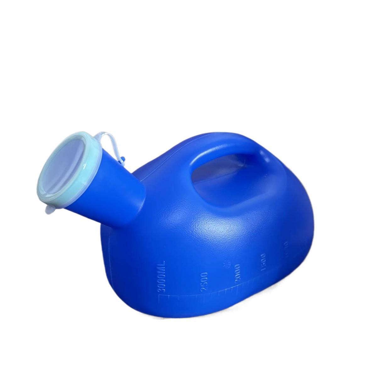 Deals Supermarket 2000ml Men’s Plastic Urinal with Cover - Large Capacity for Elderly Use