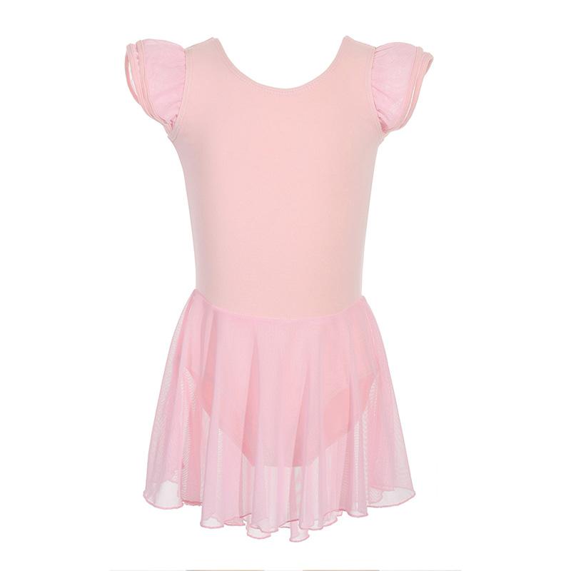 Love dance,love life Balletjurken Meisjes Korte Mouw Tutu Rok Balletkleding Gymnastiek Dansjurk Balletpak Kinderen Ballet Y19 110
