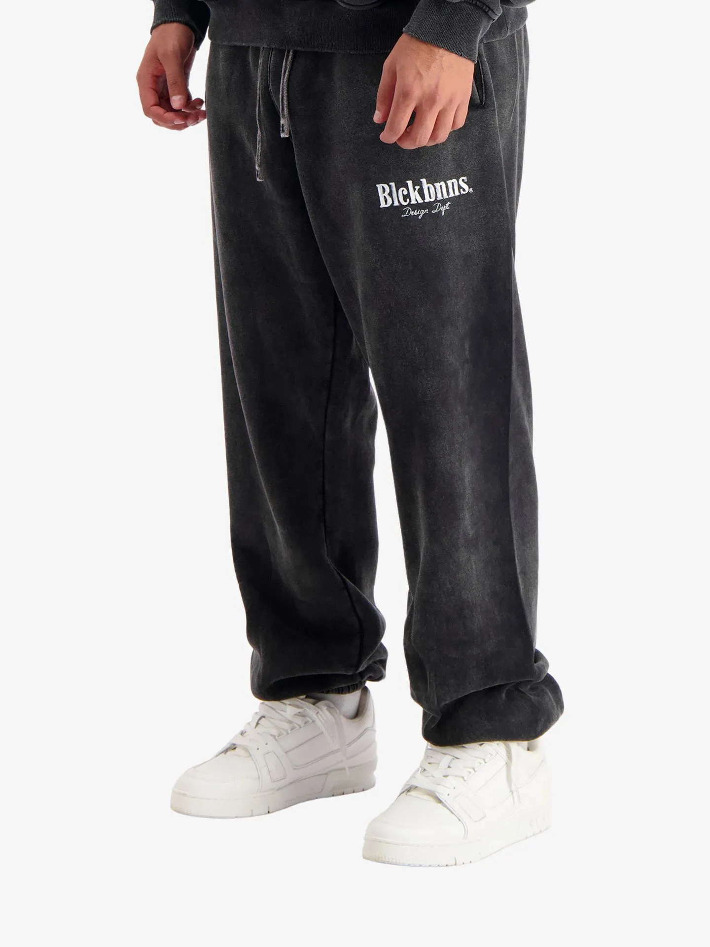 Black Bananas Heren joggingbroek brush zwart