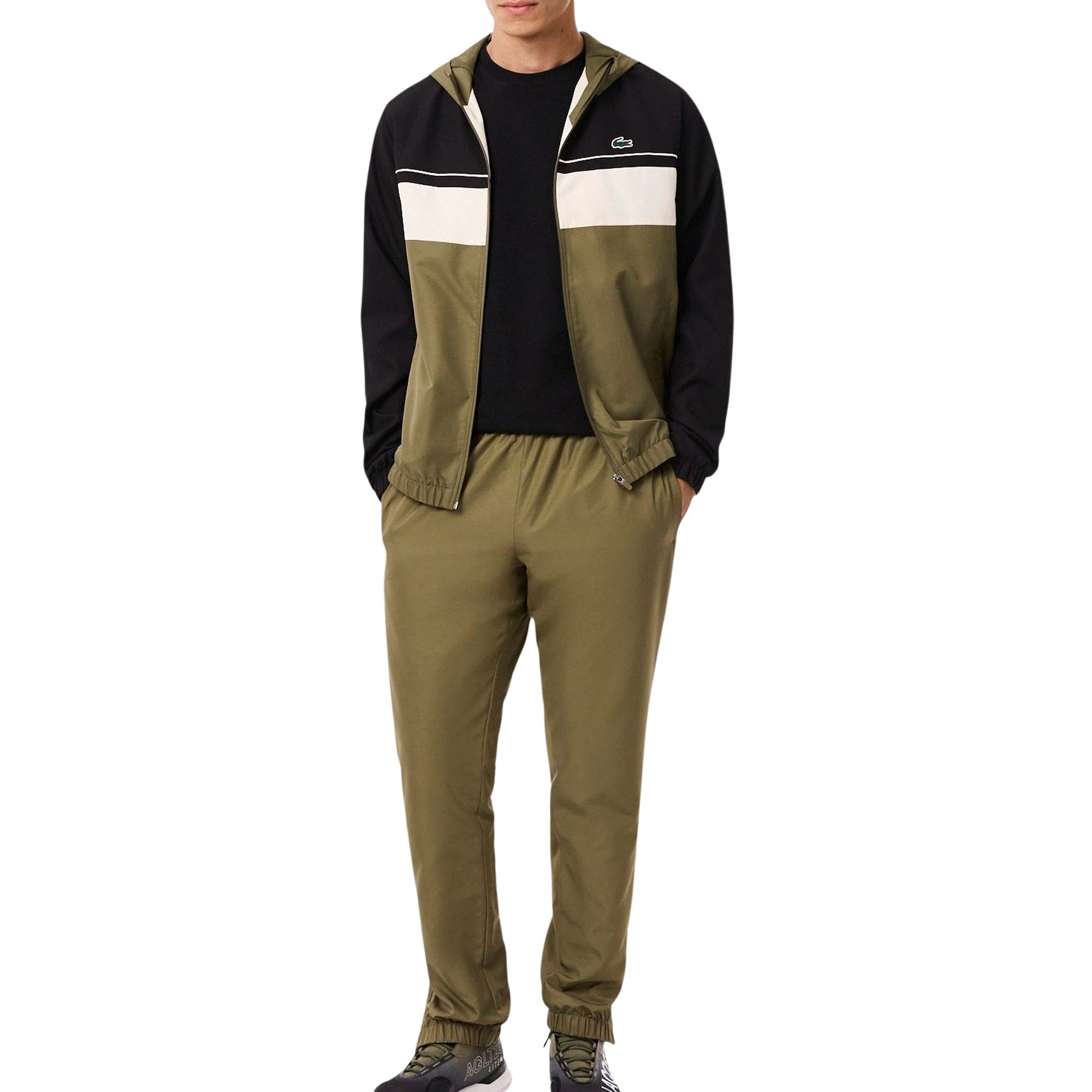 Lacosteport Colorblock Hooded Trainingspak Heren