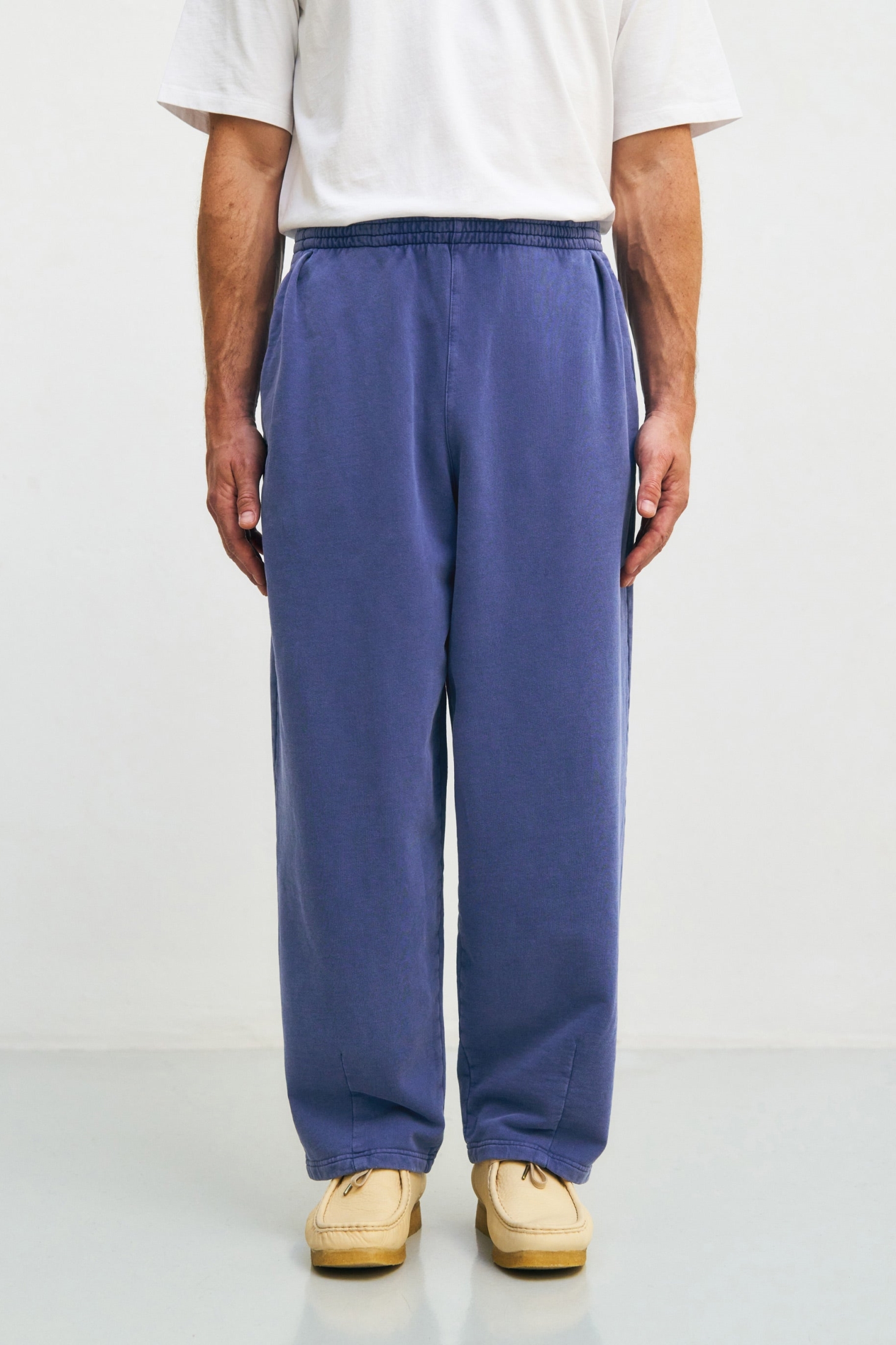Rotholz Herren vegan Sweatpants Washed Blue