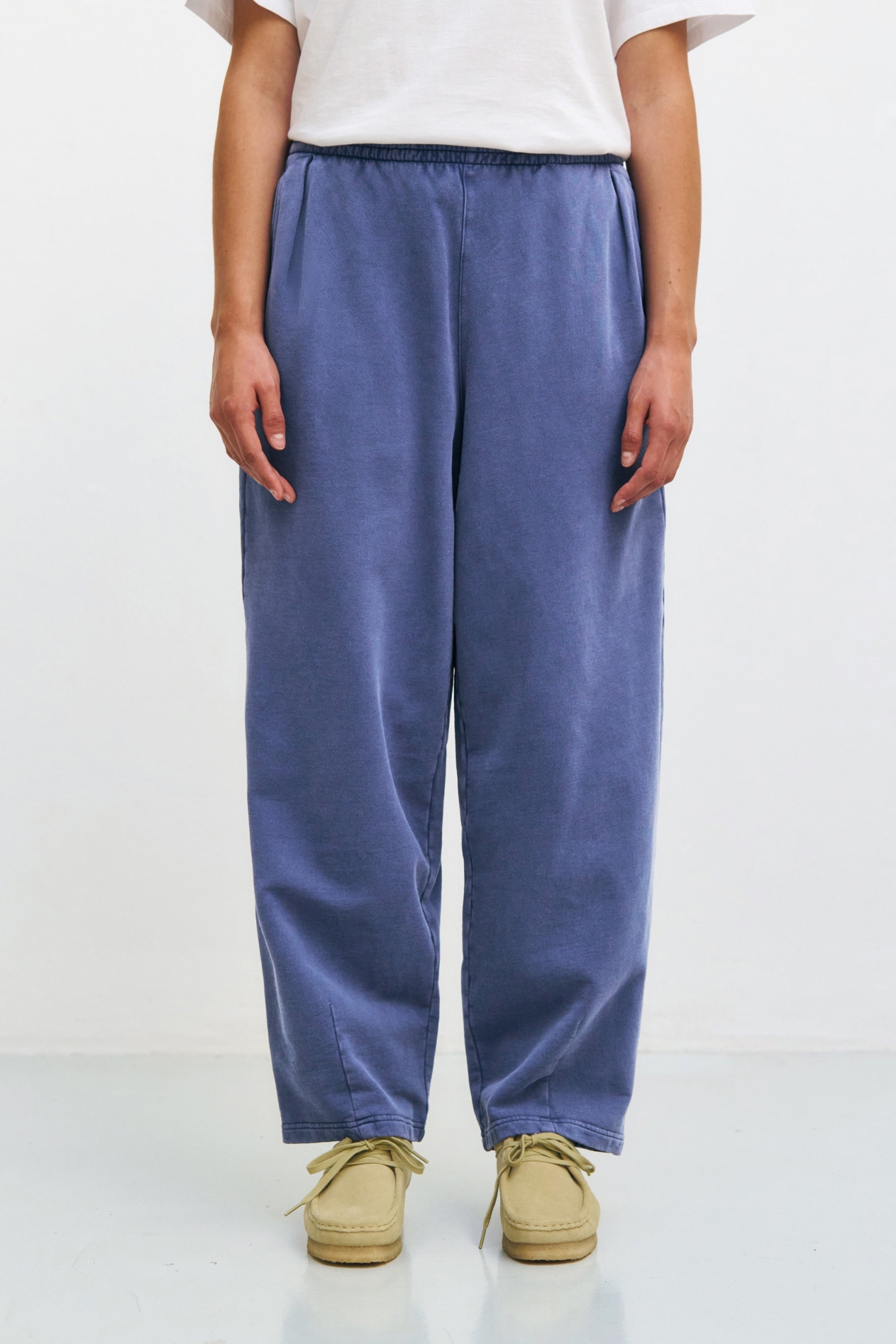 Rotholz Damen vegan Sweatpants Washed Blue