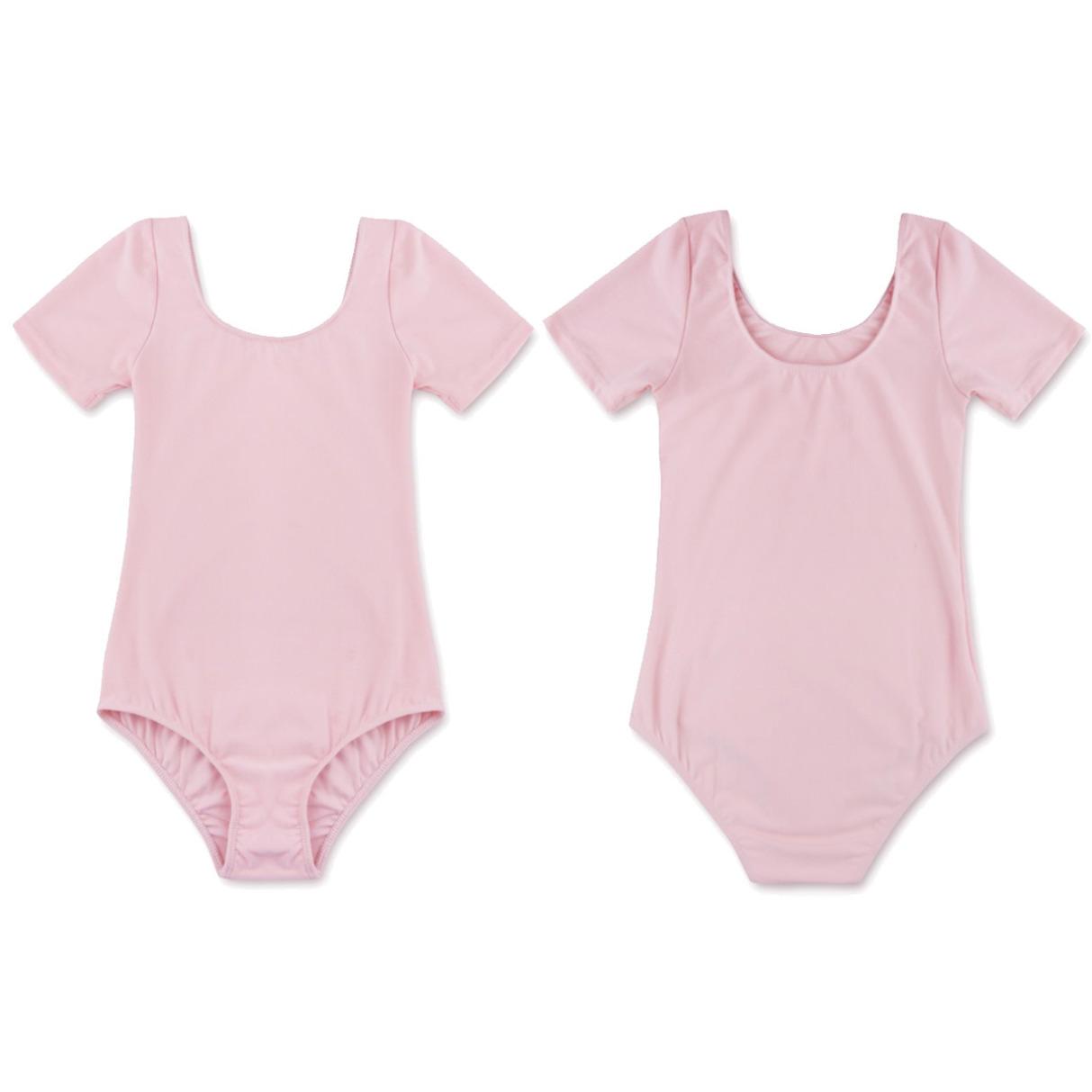 HULIJA Meisjesteam Basic Gymnastiek Ballet Turnpakje Met Korte Mouwen Eendelig Danskostuum Ballrina-kleding 9-10 Years