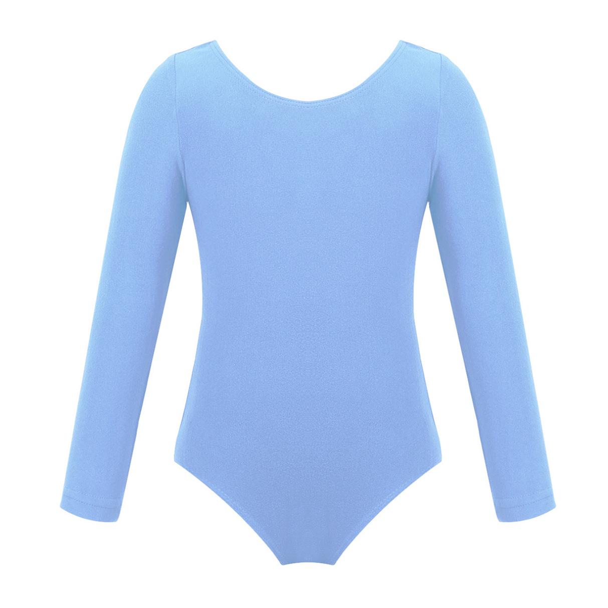 Ranrann Gymnastiek Leotards voor Meisjes Lange Mouw Balletdanser Leotard Jurk Kinderen Danskleding 11-12 Years