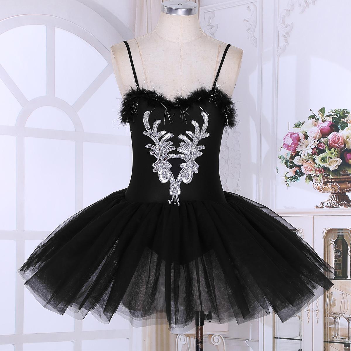 YOOJIA Zwanenmeer Kostuums Balletjurk Dans Leotard Tutu Dansjurk Podiumvoorstelling Feestjurk XL