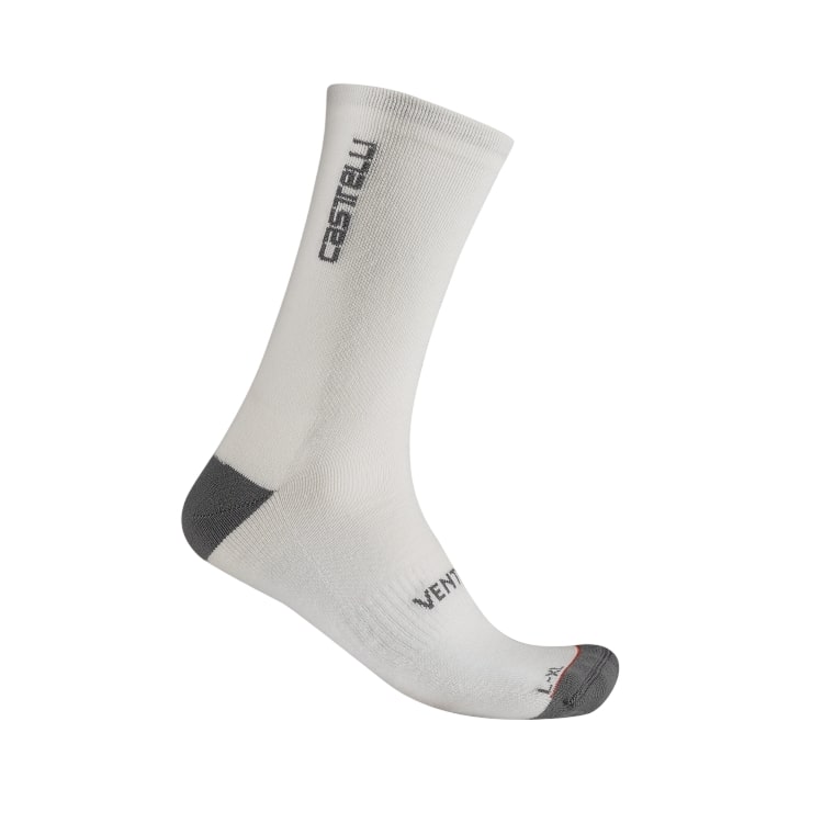 Castelli Venti soft merino sock wit unisex