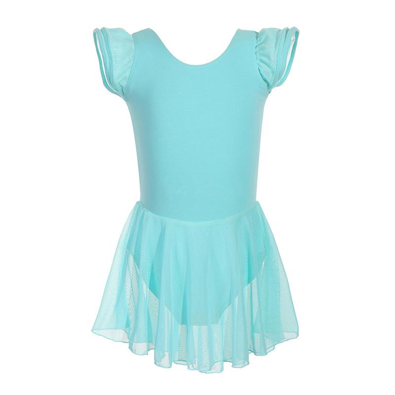 Love dance,love life Balletjurken Meisjes Korte Mouw Tutu Rok Balletkleding Gymnastiek Dansjurk Balletpak Kinderen Ballet Y19 130