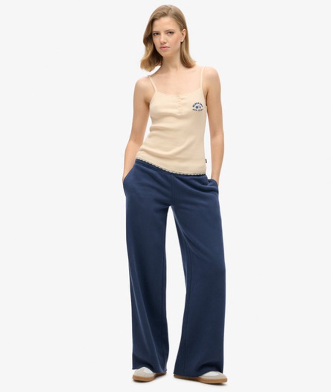 Superdry Vintage Wash Rechte Joggingbroek Blauw