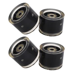 Fishine 4 STUKS Longboard Wielen en Lagers Skateboard Wielen Magnetische Kern Wrijving Hoge Rebound PU