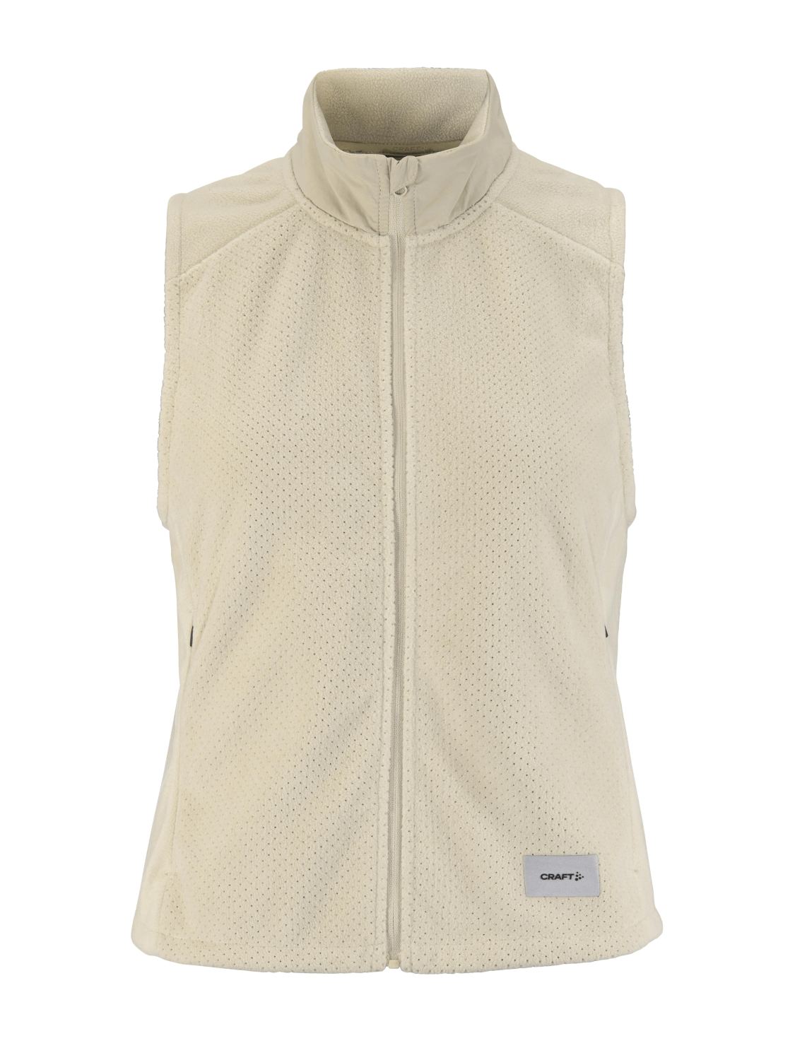 Craft Subz Fleece hardloopvest mouwloos beige dames