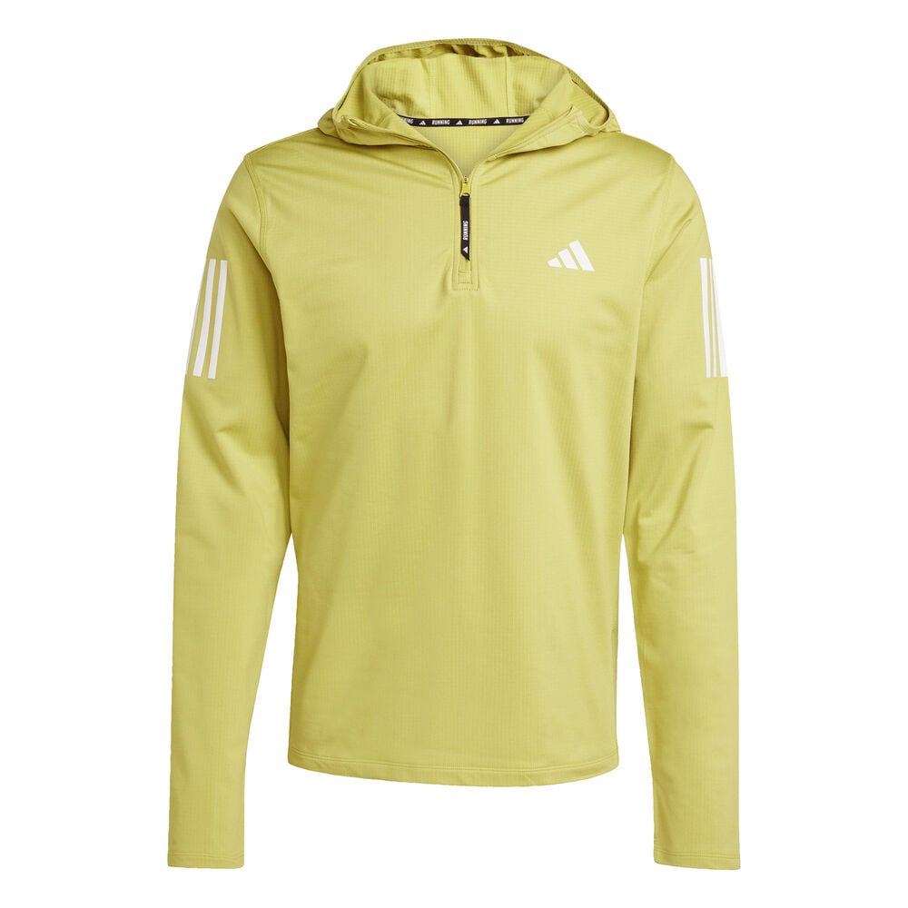 Adidas Own the Run Winter Half-Zip Hardloopshirt Heren-geel
